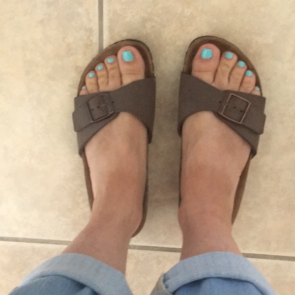 Birkenstock Madrid brown vegan sandals SZ: 35 - Picture 2 of 8